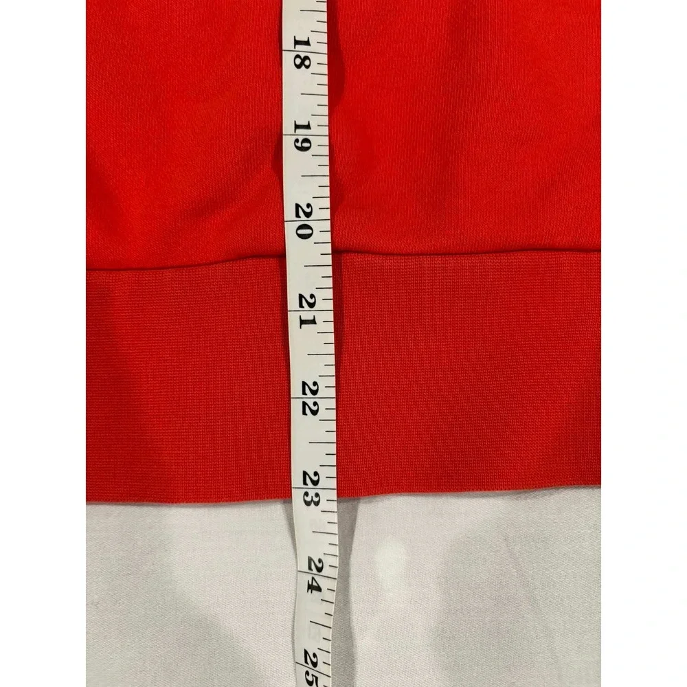 Adidas Salmon Red‎ Hoodie Pullover Logo Graphic Sportswear Athletic Size M